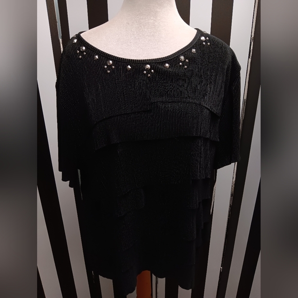 Alfred Dunner Tops - NWT Black Blouse